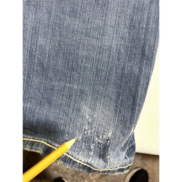 adikto womens jeans size 6 29x34 Good Condition Teen Adult Embroidered Pockets. - Picture 15 of 16